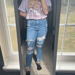 Curvy Hi-Rise Med Wash American Eagle Jegging